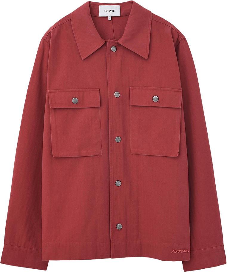 Overshirt FLORENCE, från NORVIE, i färgen Rust.