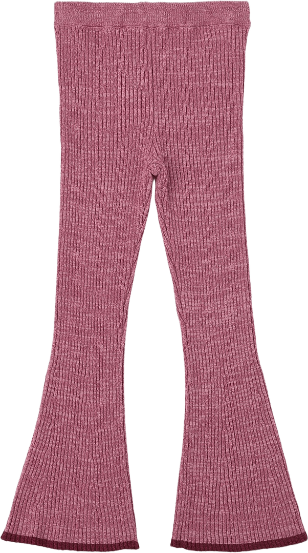 Ribbstickade leggings LOVA, från RIKIKI, i färgen Pink.