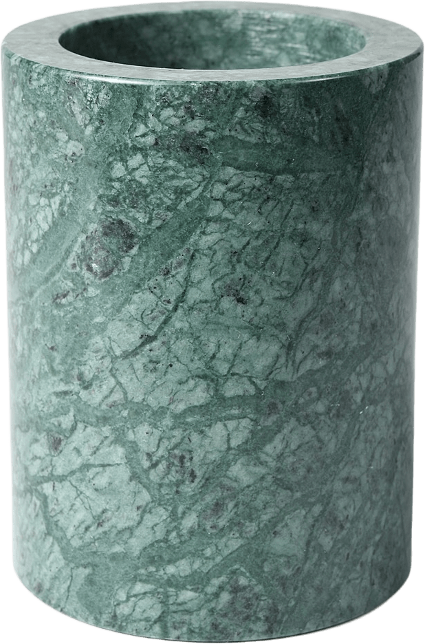 Badrumsmugg i marmor, från Åhléns Home, i färgen Green.