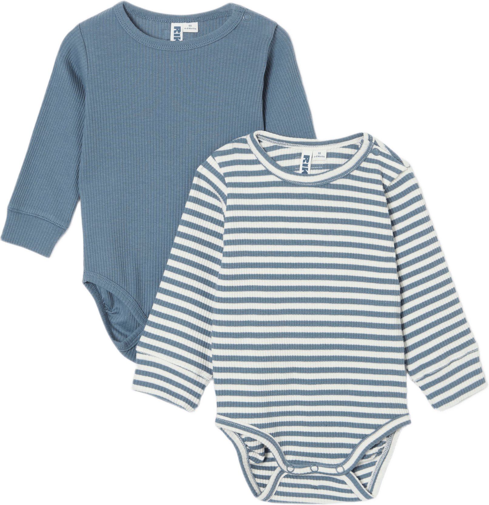 Body RIRI, 2-pack, från RIKIKI, i färgen Stripe.