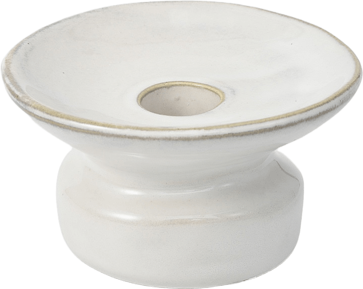 Ljusstake GIGI 6 cm, från Åhléns Home, i färgen Offwhite.