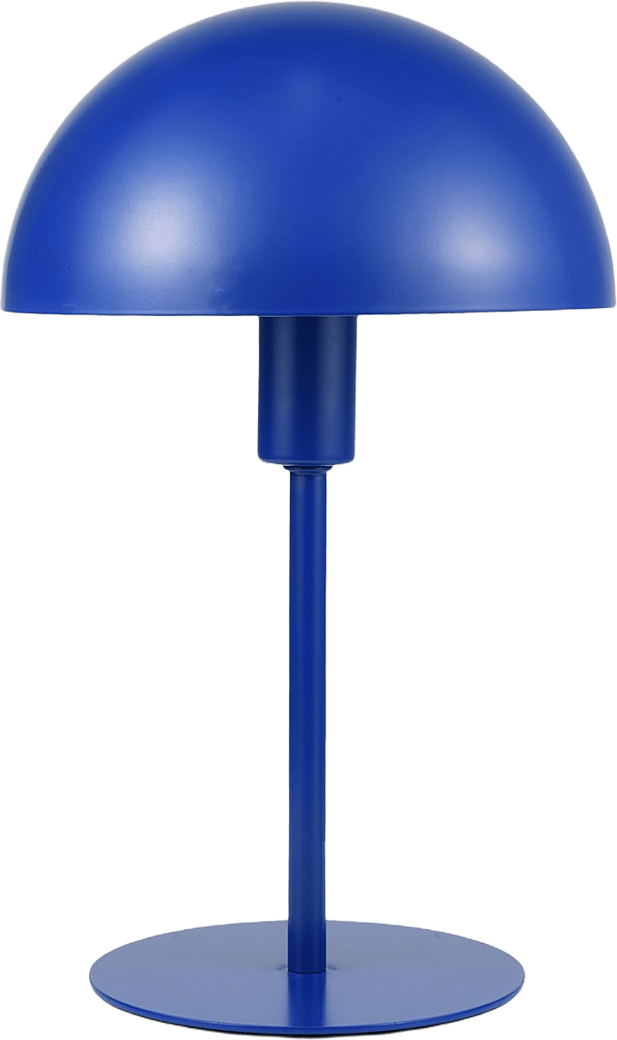 Bordslampa i metall LUNA, från Åhléns Home, i färgen Klein Blue.
