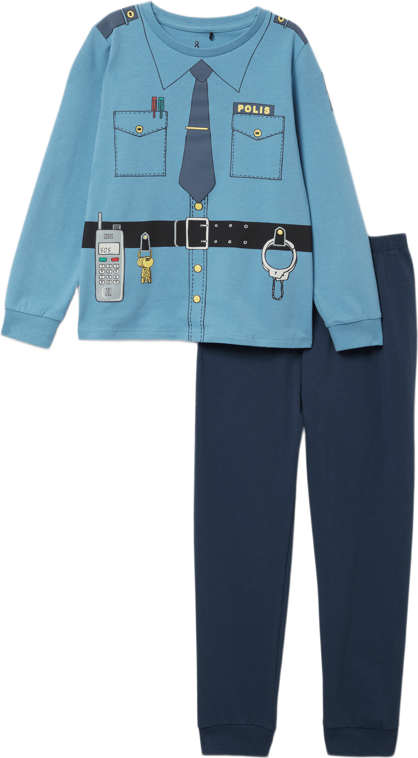Pyjamas WORKER, från Å KIDS, i färgen Blue.