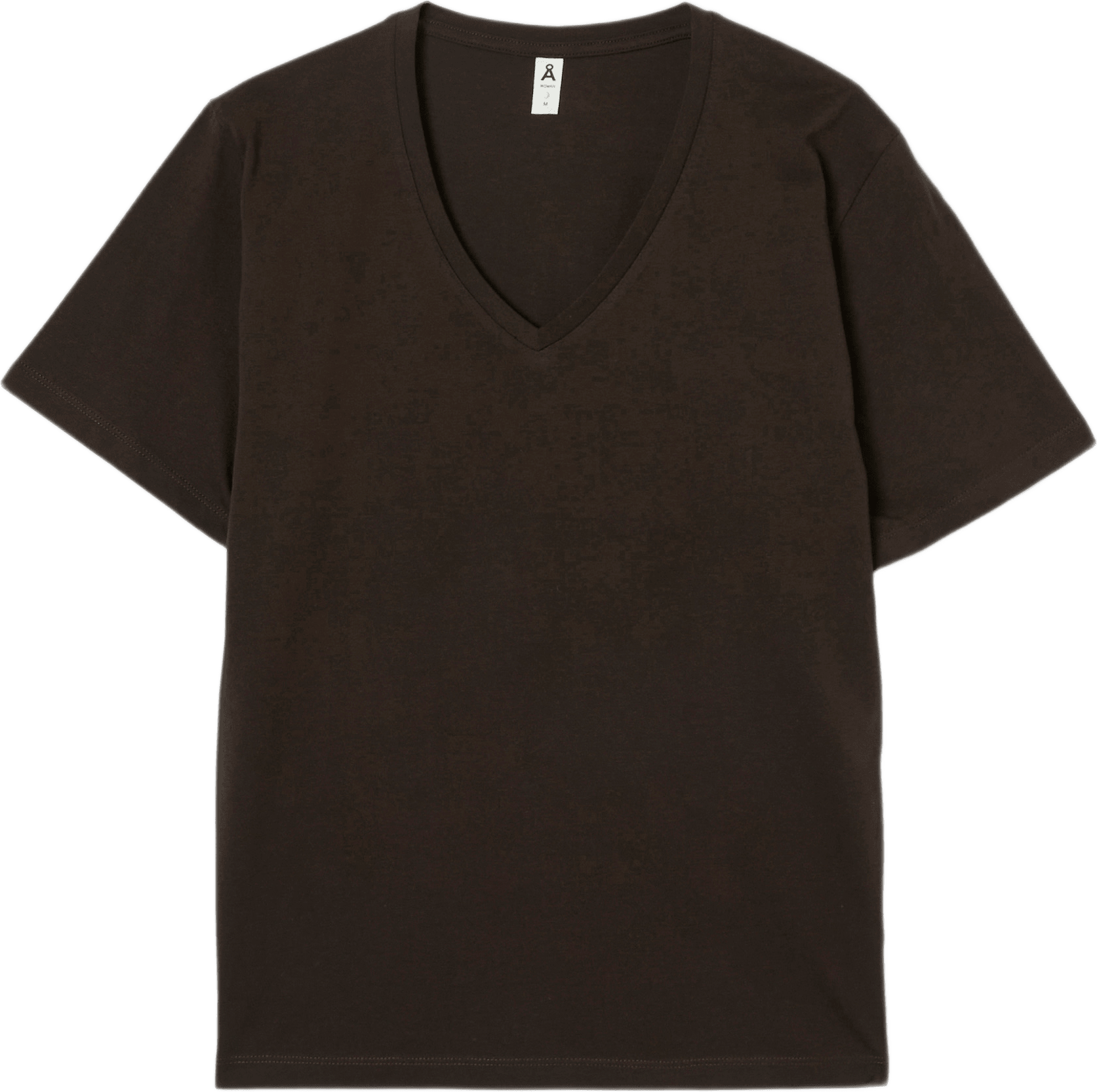 V-ringad t-shirt NINA, från Å WOMAN, i färgen Brown.