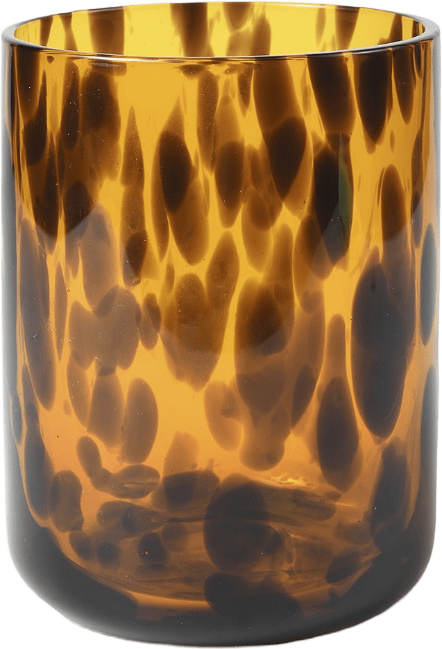 Tumblerglas LEO, från Åhléns Home, i färgen Brown.