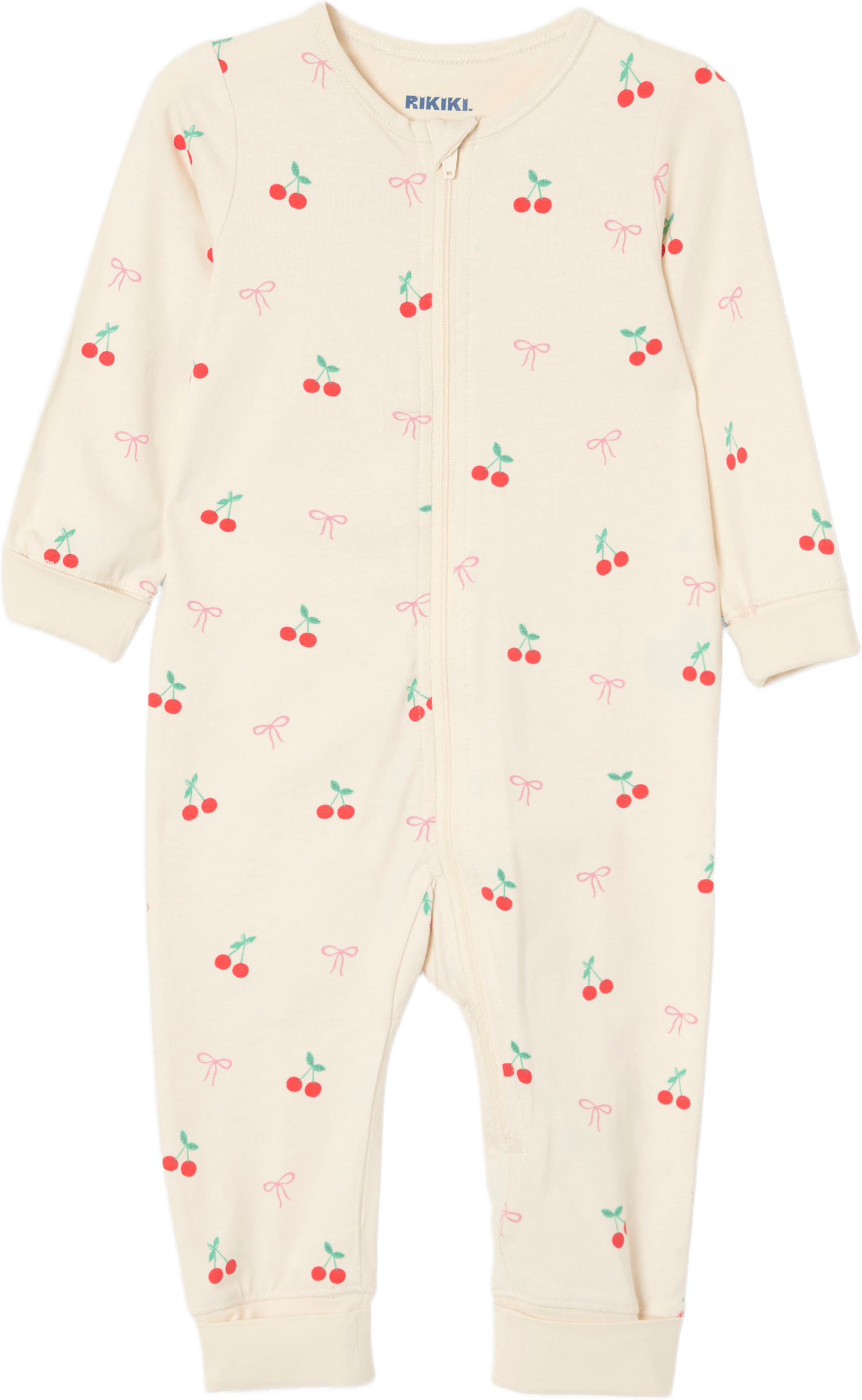 Pyjamas med dragkedja LONNIE, från RIKIKI, i färgen Cherry.