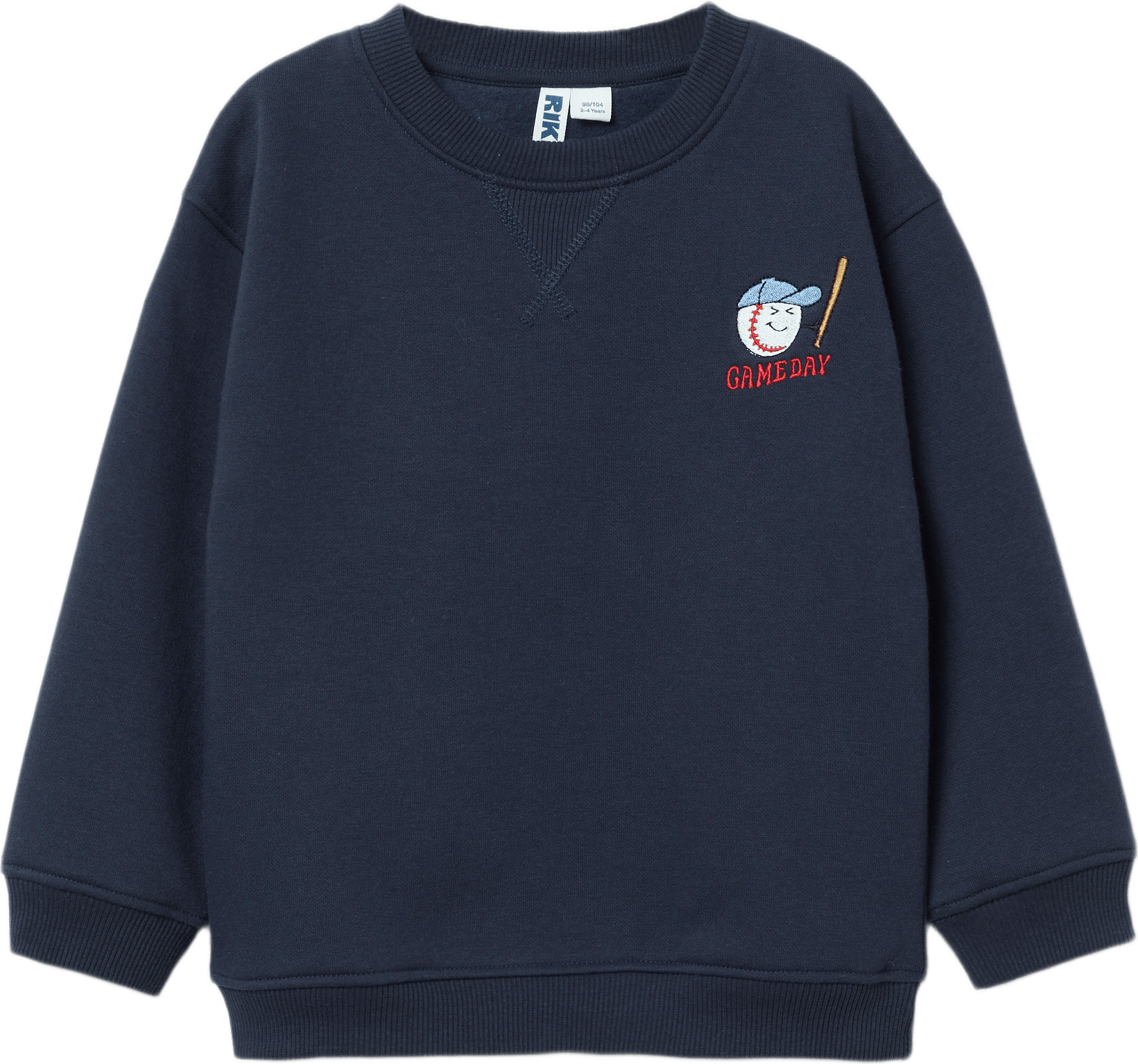 Collegetröja MILES, från RIKIKI, i färgen Navy.