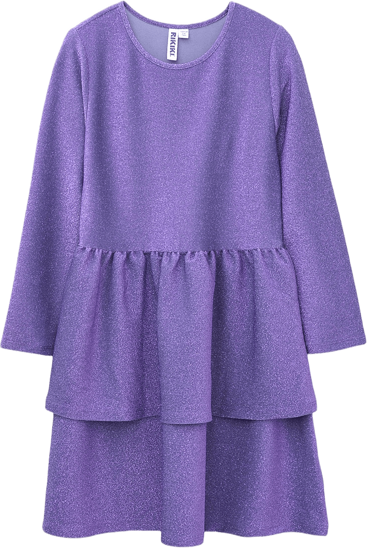 Glittrig klänning CAKE, från RIKIKI, i färgen Purple.