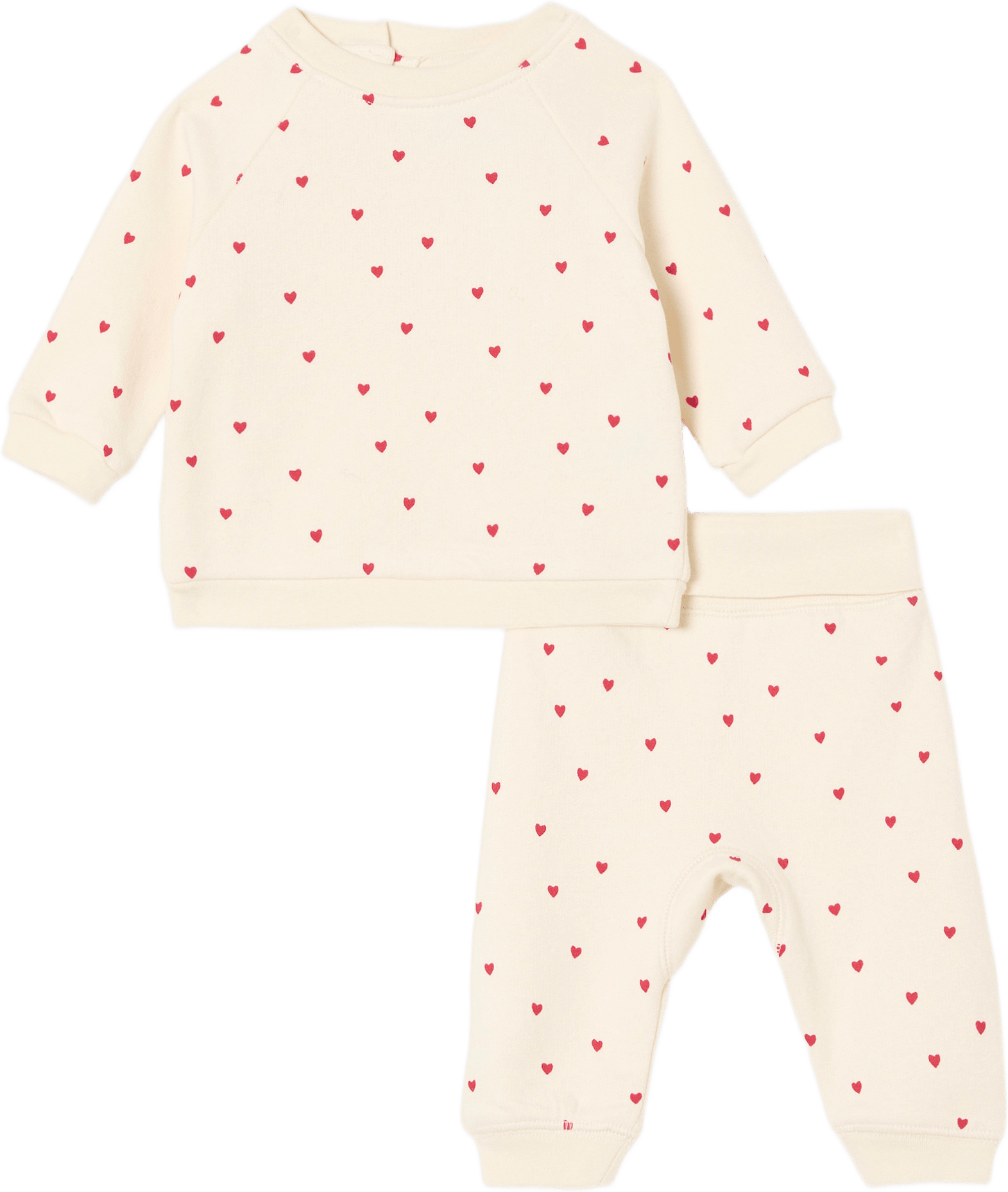 Sweatshirt-set STAMPE, från RIKIKI, i färgen Heart.