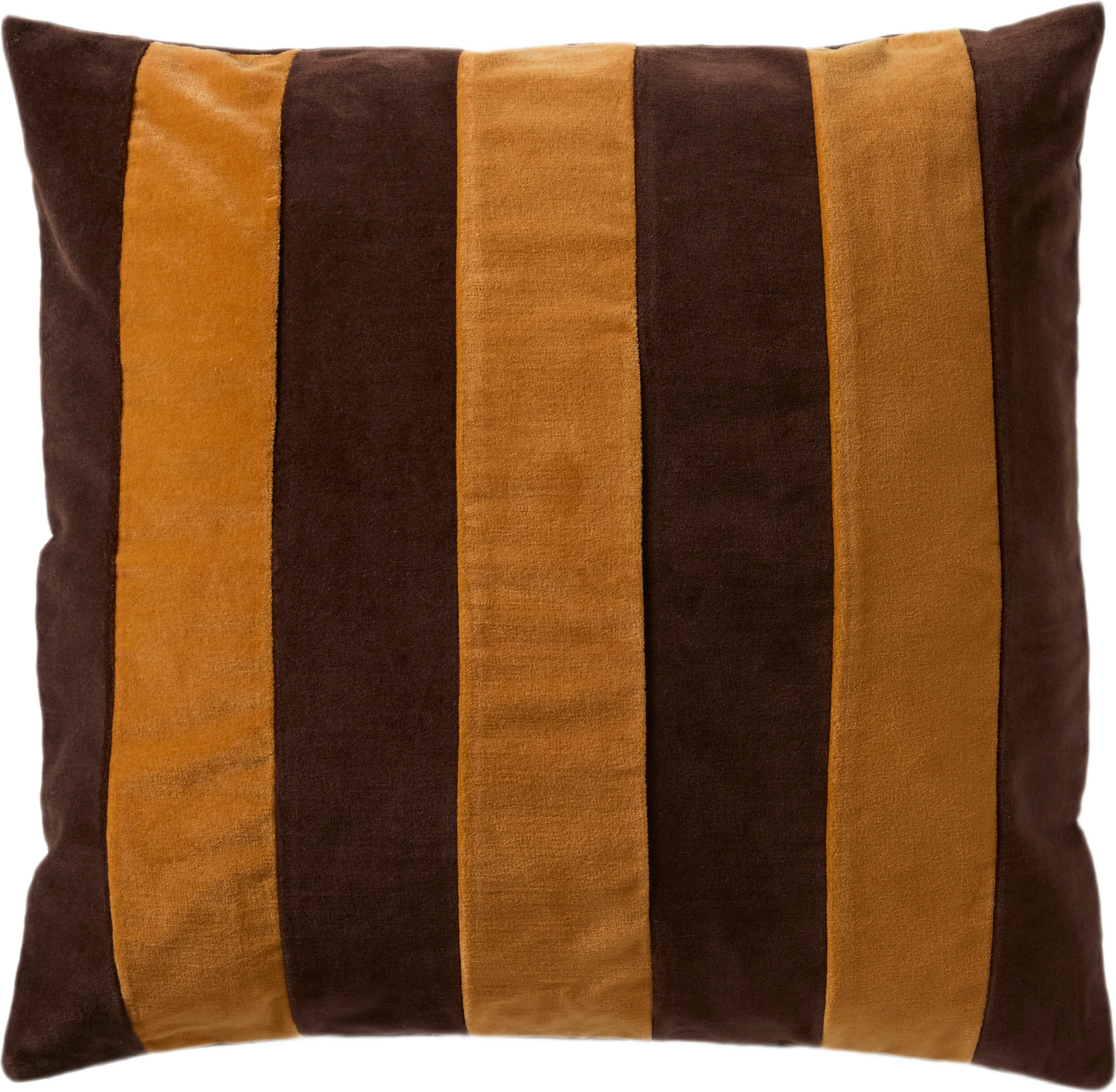 Kuddfodral i sammet SAMIRA 50x50 cm, från Åhléns Home, i färgen Brown/Dark Brown.