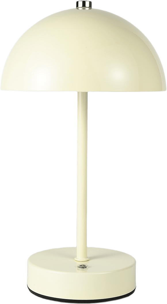 Uppladdningsbar dimbar bordslampa LOVA, från Åhléns Home, i färgen Cream.