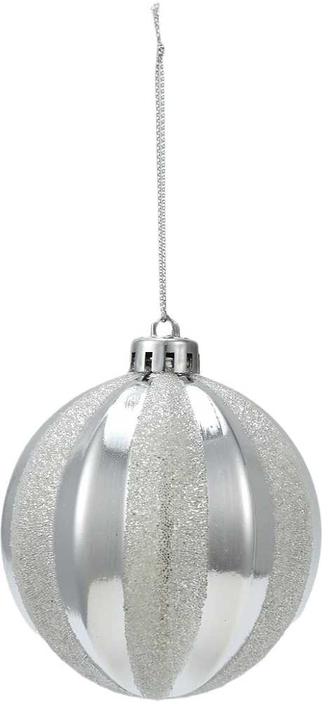 Julgranskula med pärlor 8 cm, från Åhléns Home, i färgen Silver.