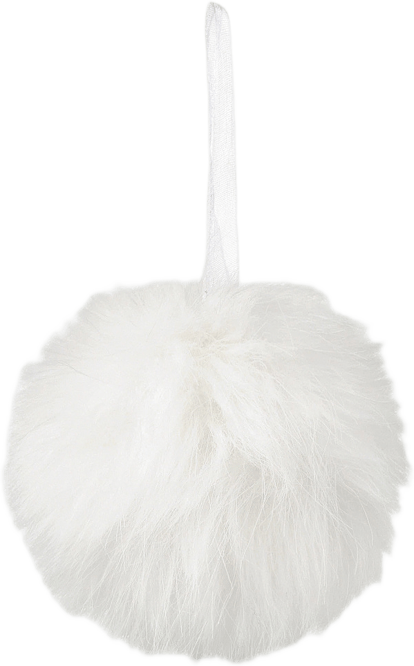 Julgranskula FLUFFY 8 cm, från Åhléns Home, i färgen White.