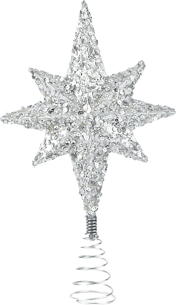 Julgransstjärna 38 cm, från Åhléns Home, i färgen Silver.