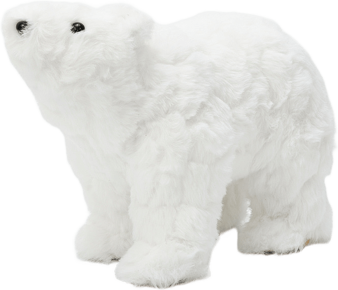 Dekorationsbjörn stående 19 cm, från Åhléns Home, i färgen White.