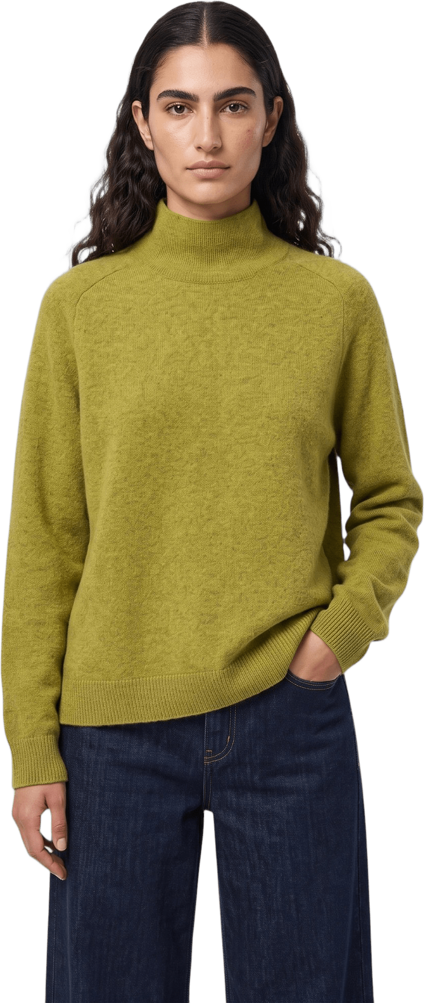 Polotröja i ull ERIONA, från Carin Wester, i färgen Olive.