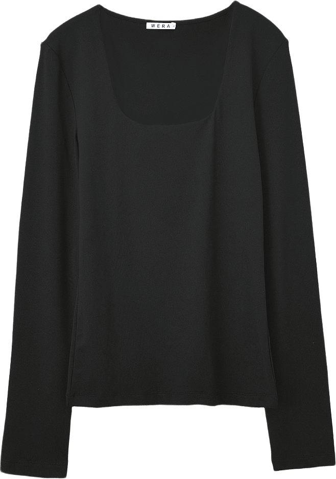 Långärmad t-shirt BOEL, från Wera, i färgen Black.