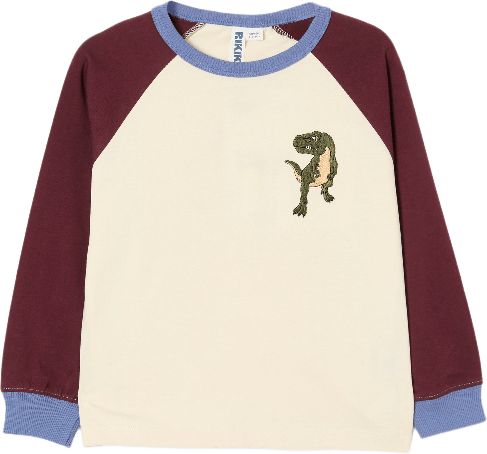 Långärmad t-shirt HUGO, från RIKIKI, i färgen Dino.
