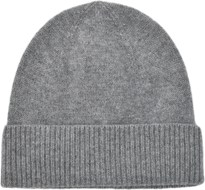 Mössa i kashmir HILMER, från NORVIE, i färgen Grey Melange.