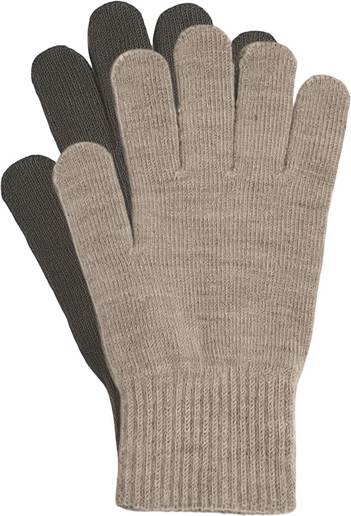 Fingervantar MAGIC, 2-pack, från Å WOMAN, i färgen Brown.