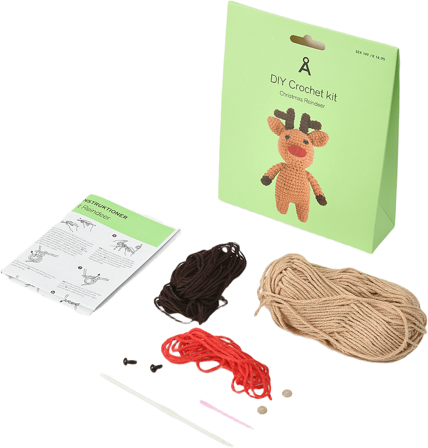DIY kit virkning jul, från Å KIDS, i färgen Beige.