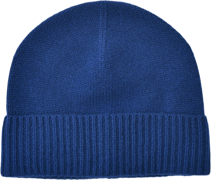 Mössa i ull och kashmir ISAK, från NORVIE, i färgen Blue.