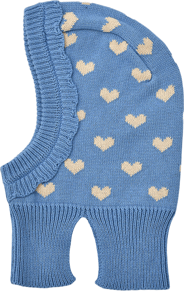 Balaklava HEARTS, från RIKIKI, i färgen Blue.