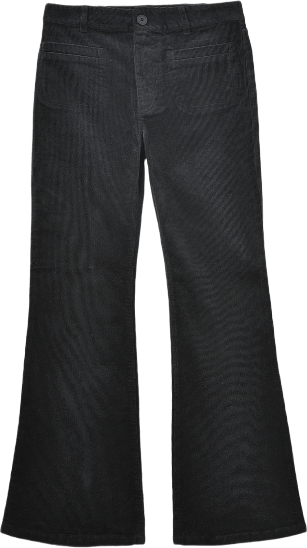 Utsvängda manchesterbyxor VIOLET, från Carin Wester, i färgen Black.