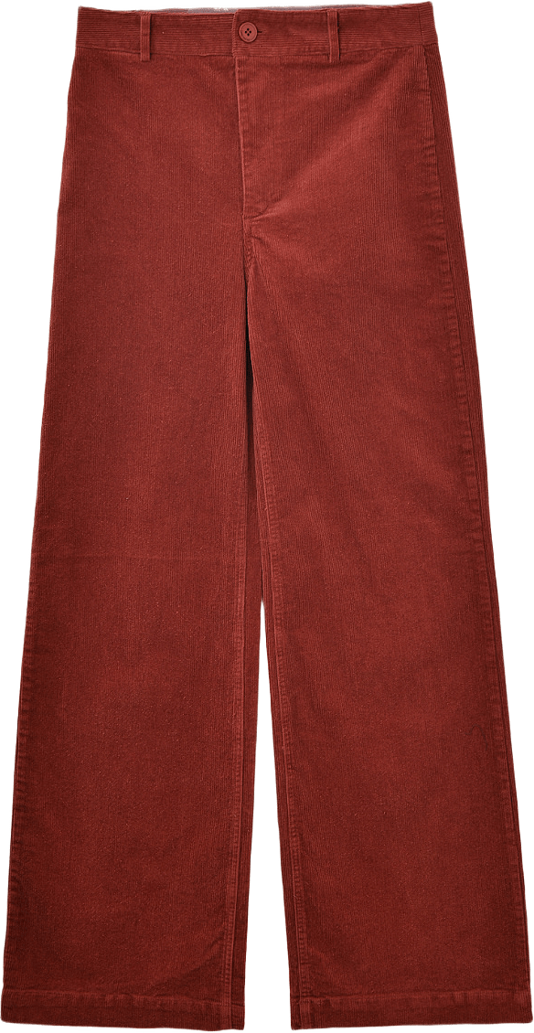 Vida manchesterbyxor med hög midja IKA, från Carin Wester, i färgen Red Brown.