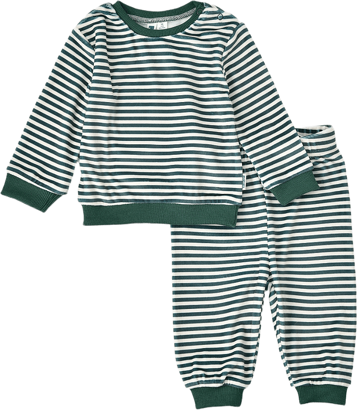 Velourset FRANK, från RIKIKI, i färgen Stripe.