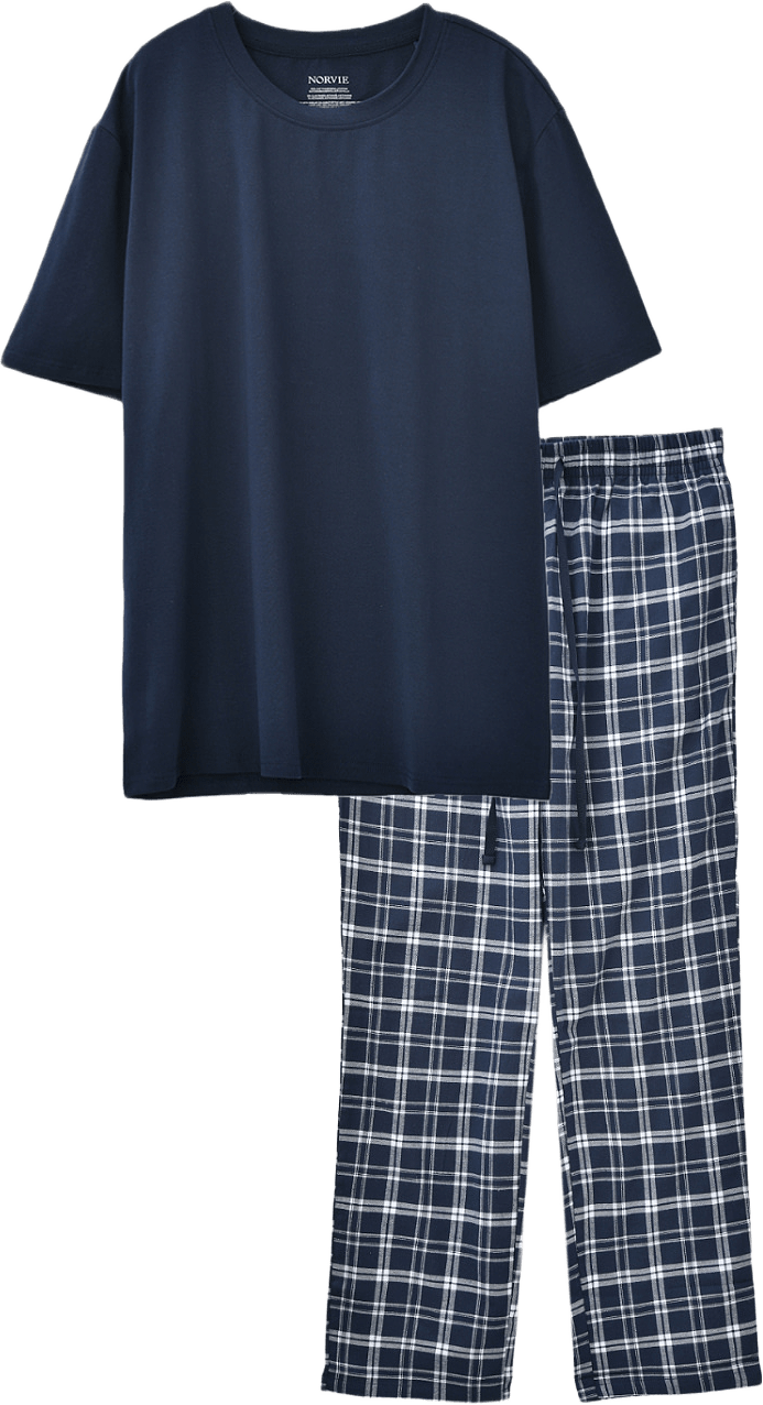 Pyjamasset NILS, från NORVIE, i färgen Navy.