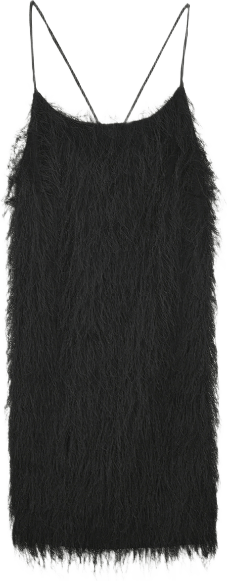 Klänning med fransar LANE, från Carin Wester, i färgen Black.