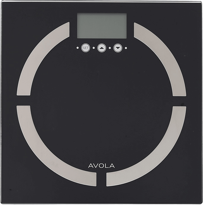 Personvåg Body Index, från AVOLA, i färgen Black.