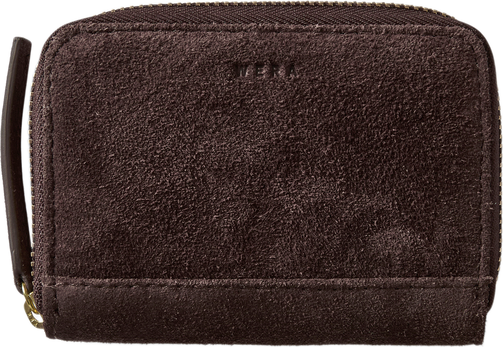 Plånbok i skinn MINI, från Wera, i färgen Brown Suede.