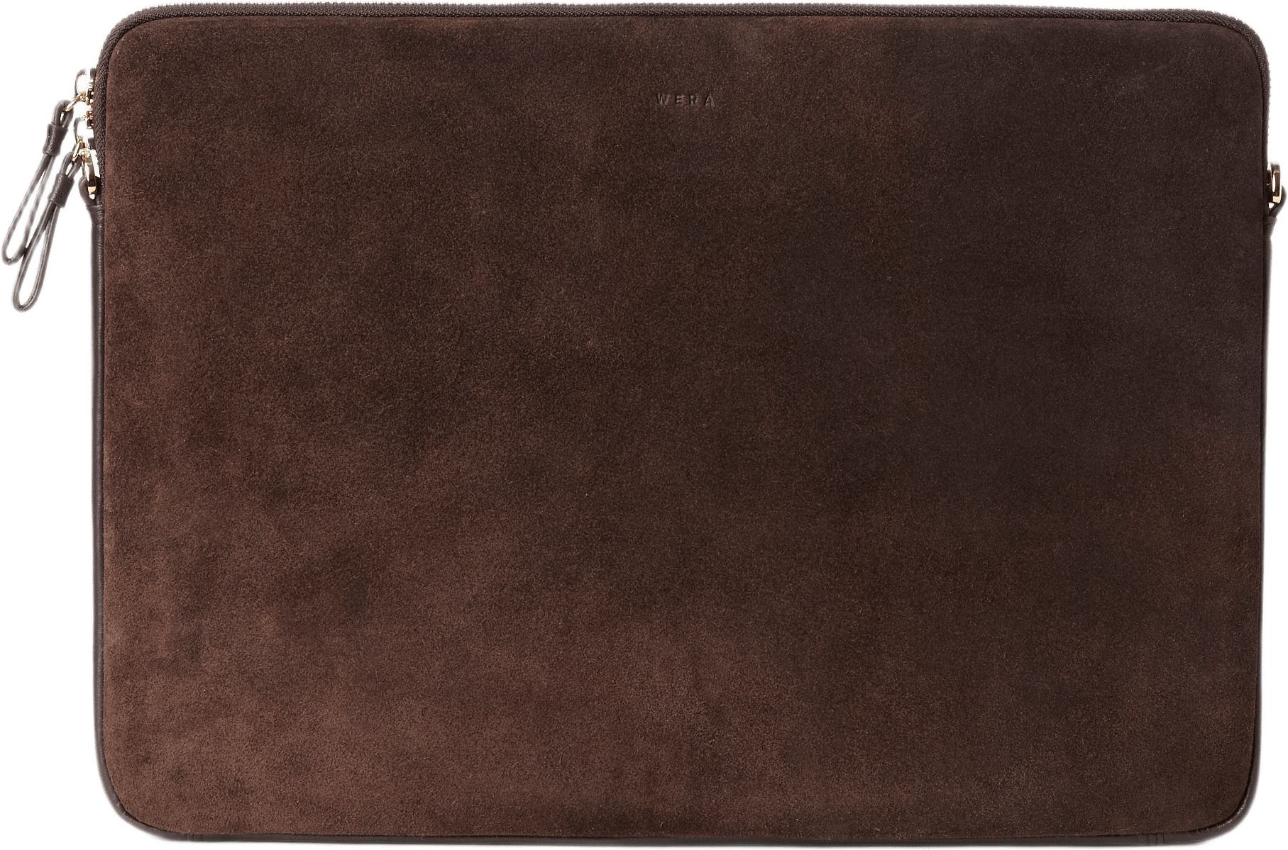 Laptopfodral i skinn TESS 15 tum, från Wera, i färgen Dk Brown Suede.