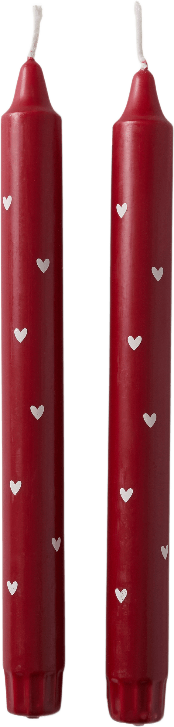 Kronljus HEART, 2-pack, från Åhléns Home, i färgen White Heart.
