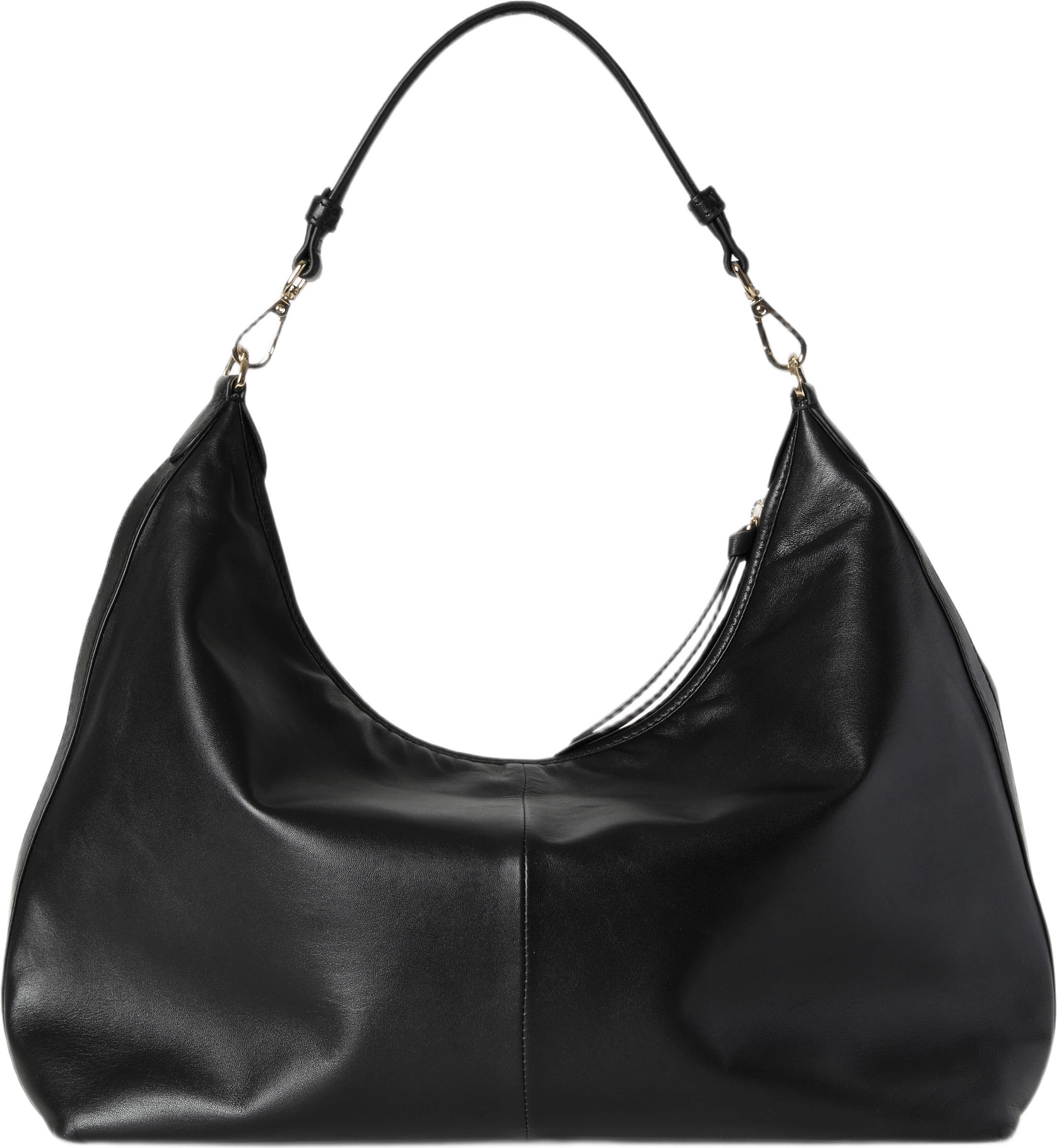 Hoboväska i skinn BILLIE, från Wera, i färgen Black.