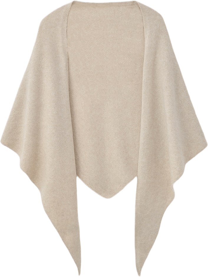 Trekantig halsduk INA, från Å WOMAN, i färgen Off White.