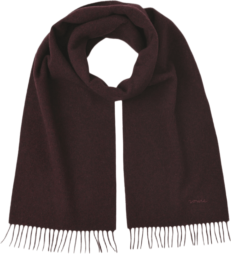 Halsduk i ull SEBASTIAN, från NORVIE, i färgen Wine Red.