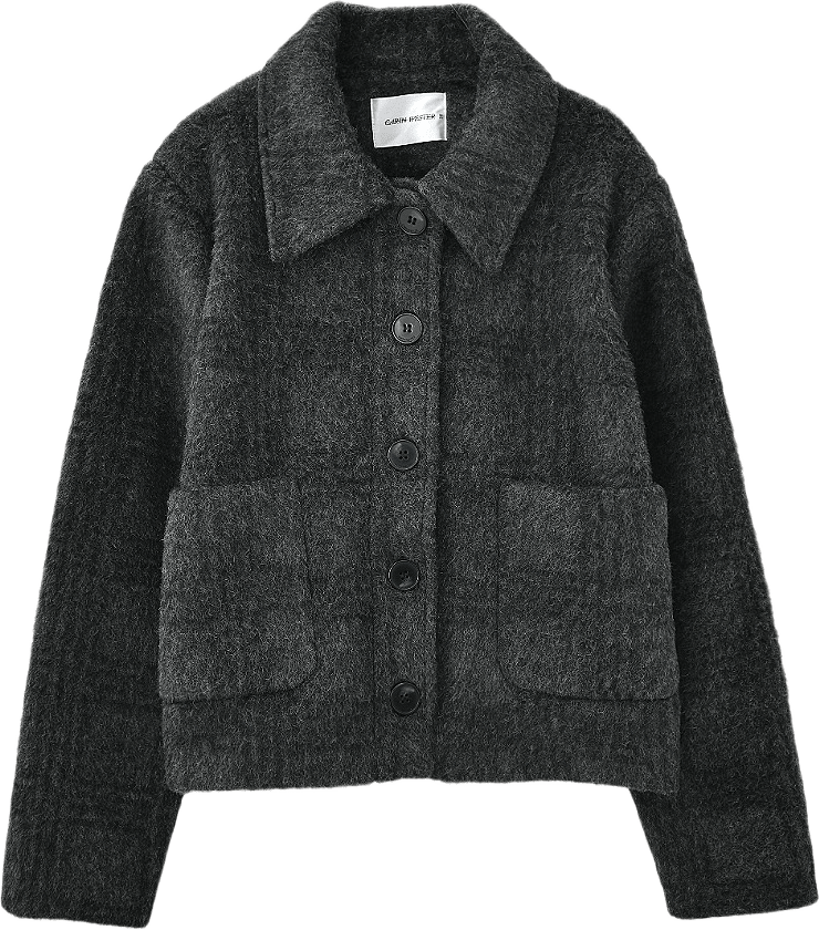 Jacka i ullmix JAN, från Carin Wester, i färgen Dark Grey Check.