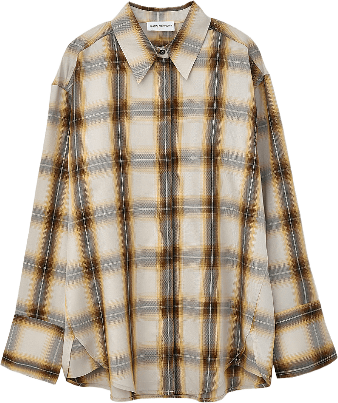 Lyocellskjorta KLEA, från Carin Wester, i färgen Beige Check.
