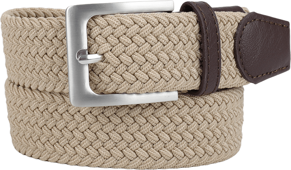 Elastiskt bälte ALVAR, från NORVIE, i färgen Beige.