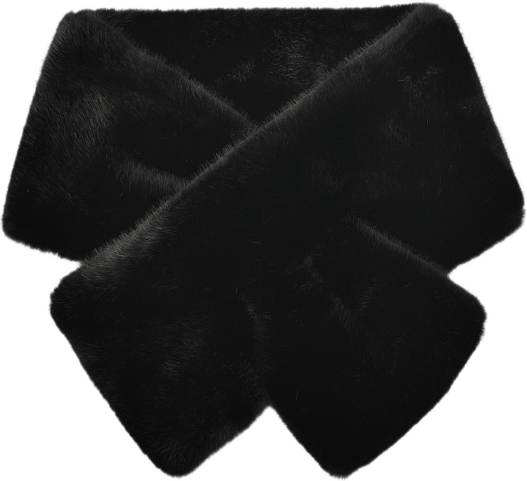 Scarf i fuskpäls AMMI, från Carin Wester, i färgen Black.