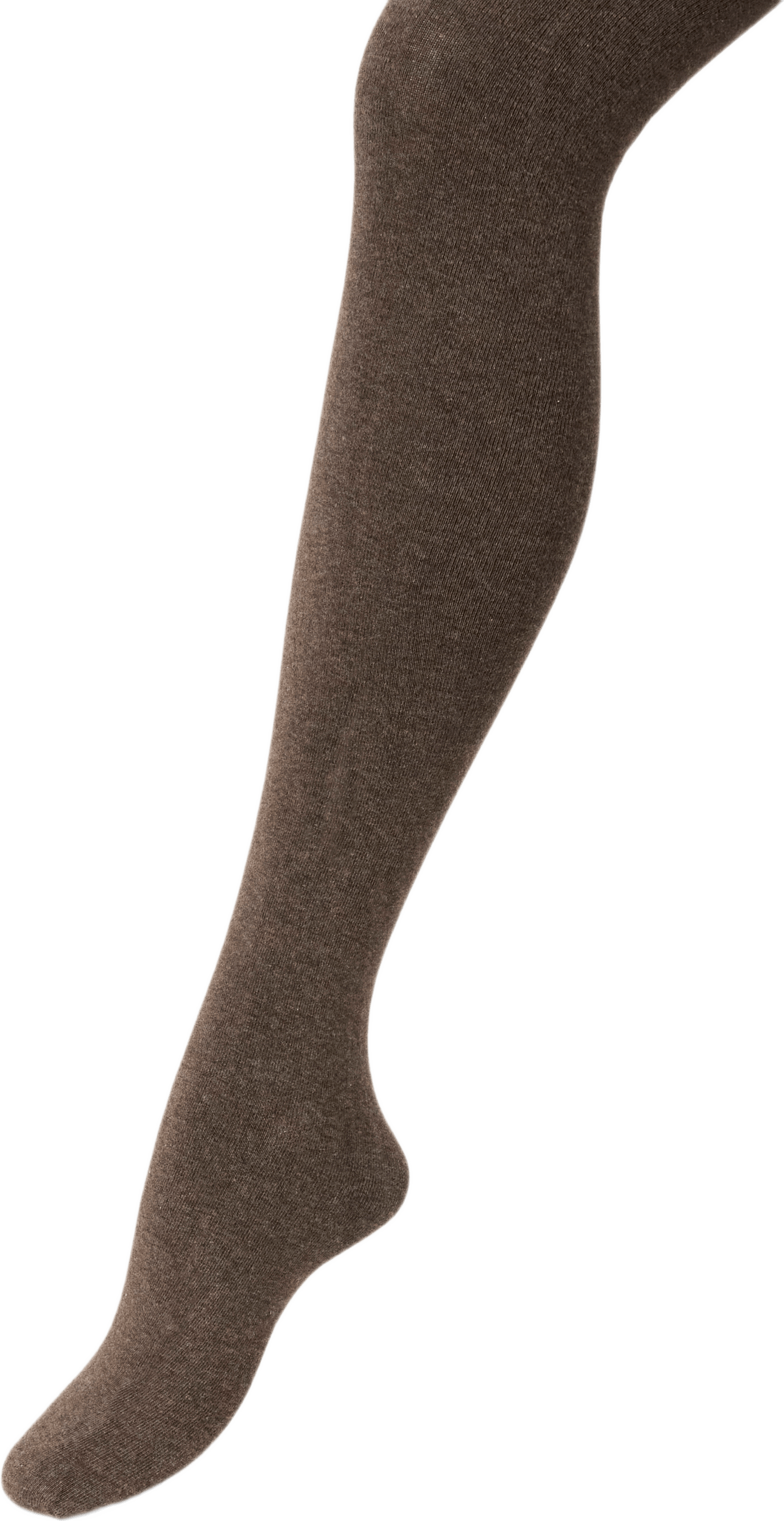 Strumpbyxor i bomullsmix, från Å WOMAN, i färgen Brown Melange.