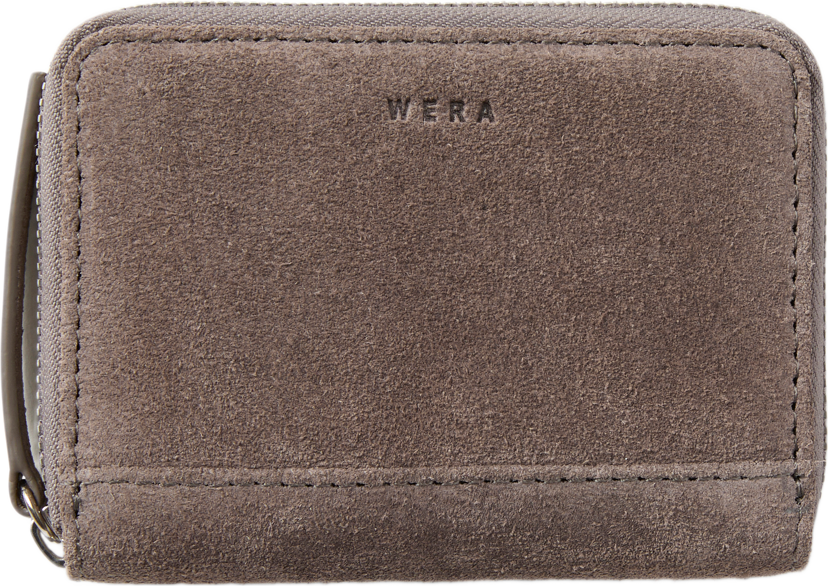 Plånbok i skinn MINI, från Wera, i färgen Soft Grey.