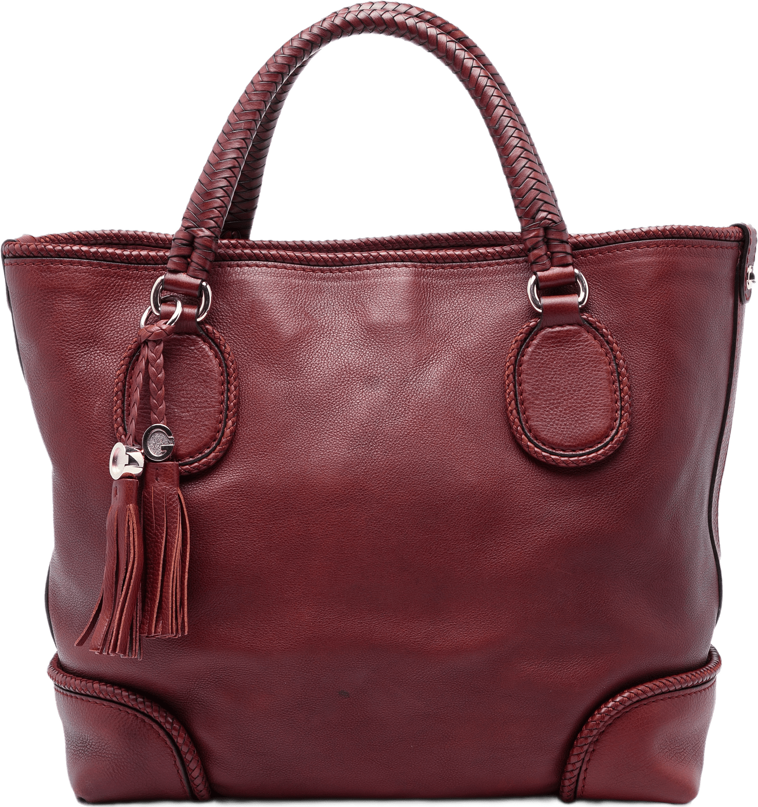 Gucci Calfskin Marrakech Tote, från Luxclusif, i färgen röd.