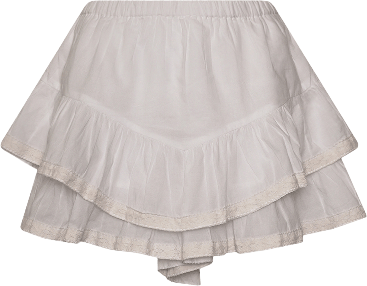 Ilora, Shorts, Cotton - White