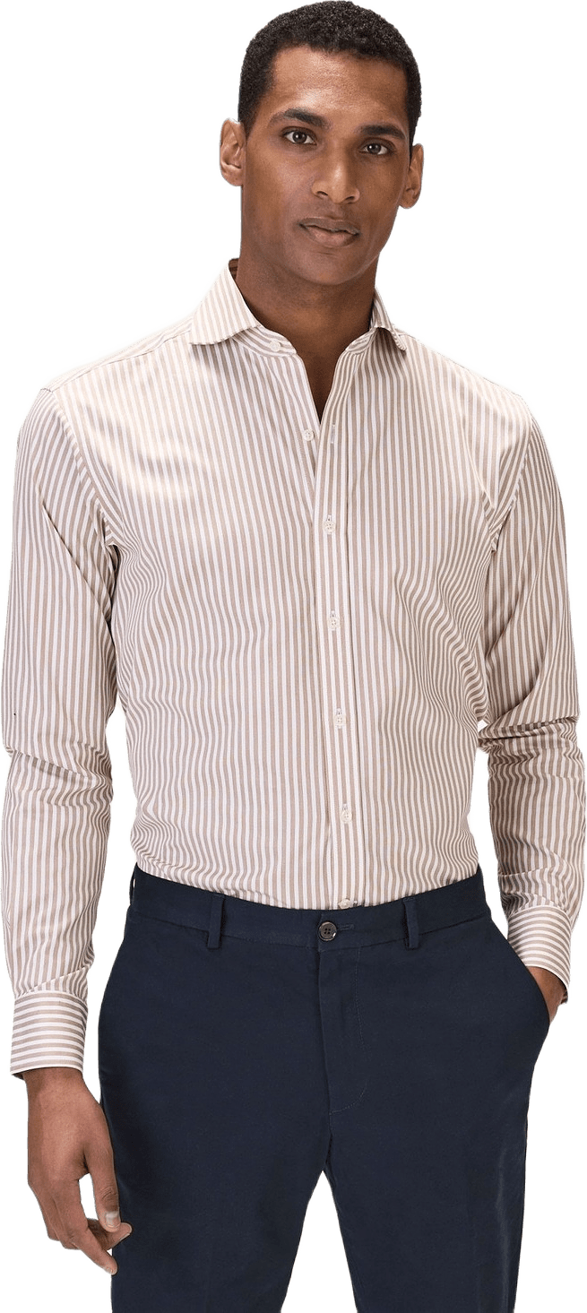 Cotton Striped Stretch Shirt (thanos)