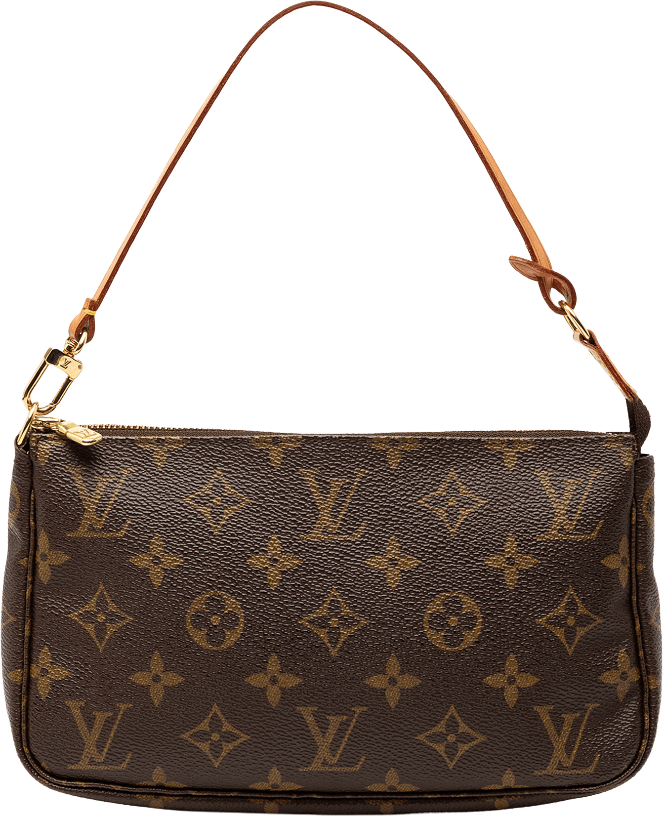 Louis Vuitton Monogram Pochette Accessoires, från Luxclusif, i färgen brown.