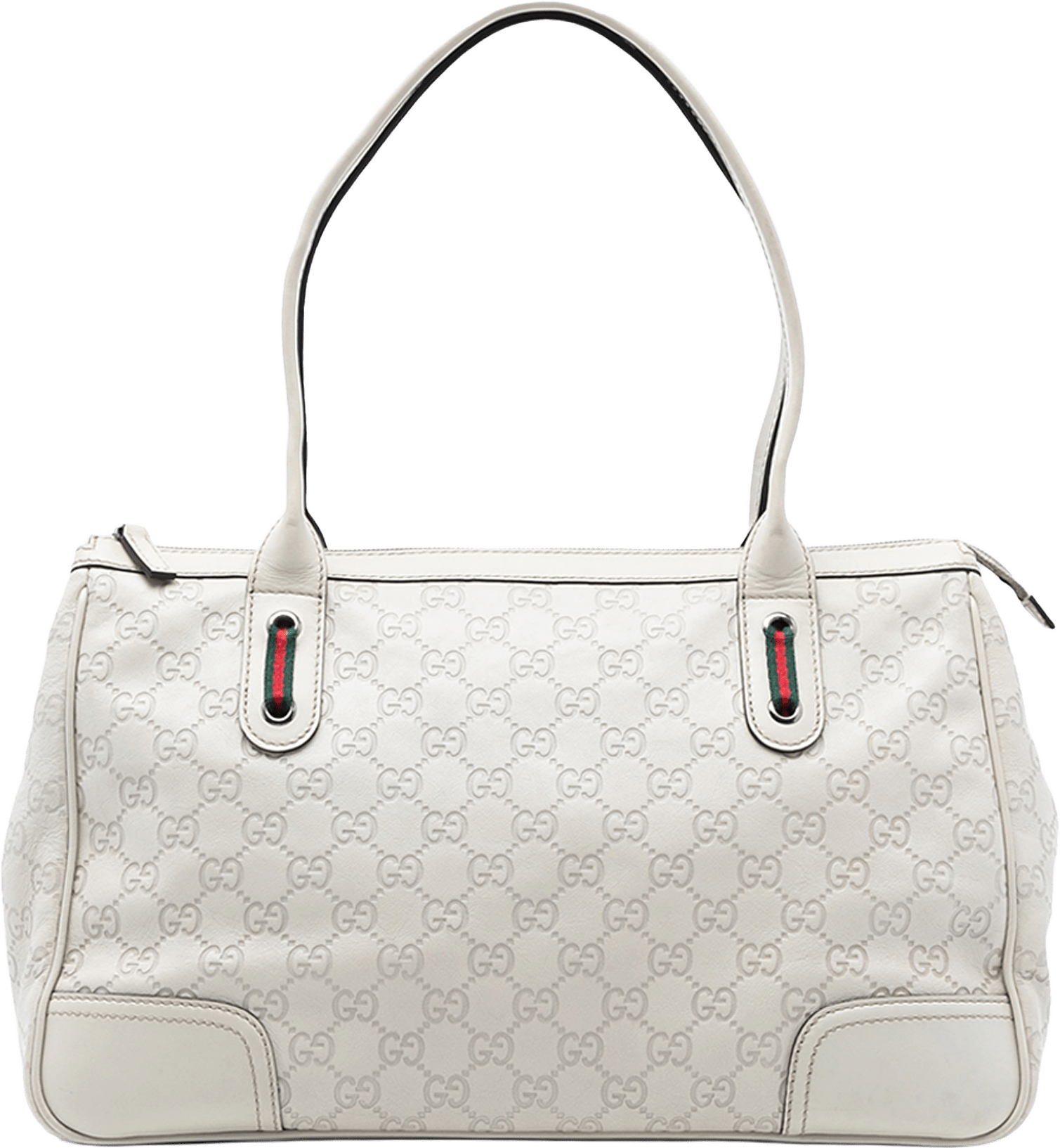 Gucci Guccissima Princy Tote, från Luxclusif, i färgen white.